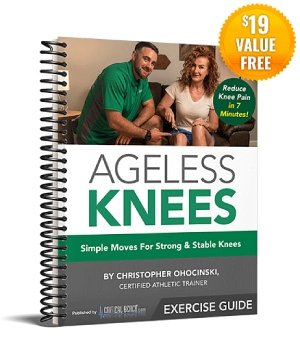 Ageless Knees Exercise PDF showing step-by-step knee exercises to reduce pain and improve strength and mobility
